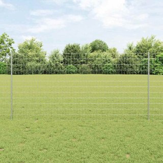 Euro Płot z 22 słupkami Srebrny 1,2x25 m Stal Lumarko!