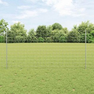 Žyj XL Euro Płot z 10 słupkami Srebrny 1,2x10 m Stal Lumarko!