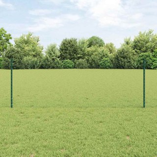 VidaXL Sześciokątne ogrodzenie z słupkiem 10 x 0,8 m Stal pokryta PVC