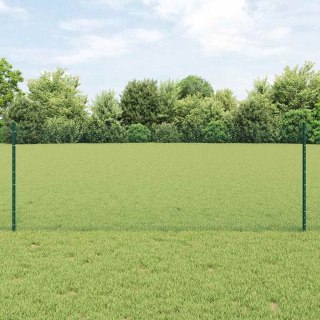 VidaXL Sześciokątne ogrodzenie z słupkiem 10 x 0,8 m Stal pokryta PVC