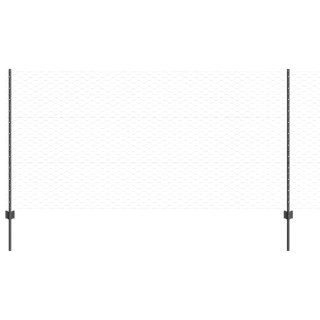VidaXL Sześciokątne ogrodzenie z słupkiem 10 x 1,2 m Stal pokryta PVC