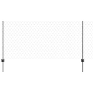 VidaXL Sześciokątne ogrodzenie z słupkiem 10 x 1 m Stal pokryta PVC