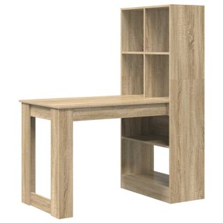 Biurko dąb sonoma 122 x 67 x 145 cm Materiał drewnopochodny Lumarko!