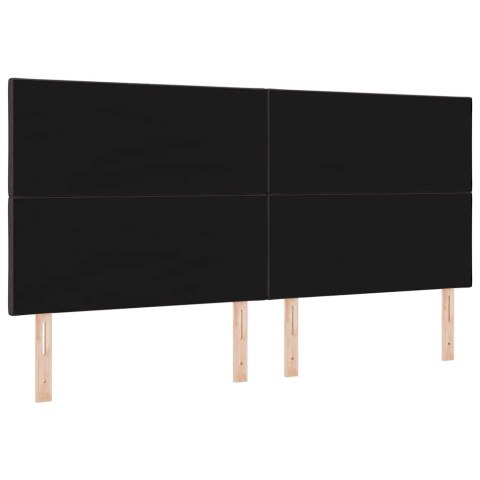 Wezgłowie LED w designie diamentowych bloków ciemnobrązowe 200 cm tapicerowane tkaniną Lumarko!