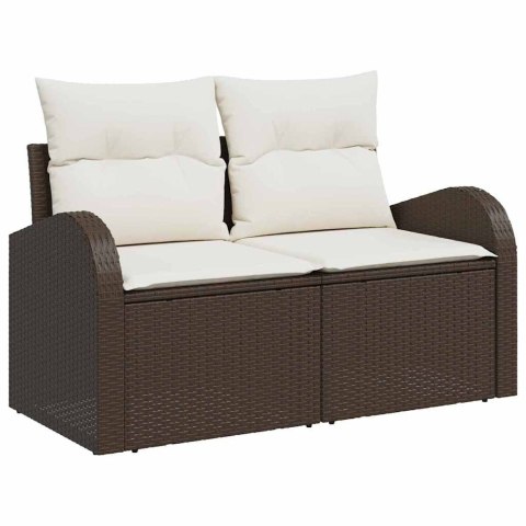 Zestaw Sof na Ogród 5 pcs Brązowy 55 x 55 x 37 cm Polirattan Lumarko!