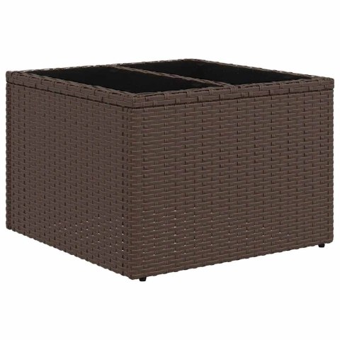 Zestaw Sof na Ogród 5 pcs Brązowy 55 x 55 x 37 cm Polirattan Lumarko!