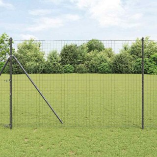 Słupki ogrodowe 26 sztuk, szare, Ø32 mm, 210 cm ze stali ocynkowanej Lumarko!