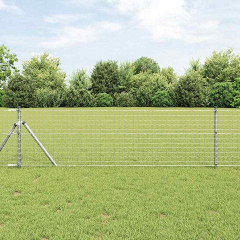 Słupki ogrodzeniowe 26 szt. Ø32 mm 120 cm ze stali ocynkowanej Lumarko!