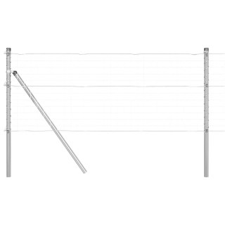 Słupki ogrodzeniowe 26 szt. Ø32 mm 120 cm ze stali ocynkowanej Lumarko!