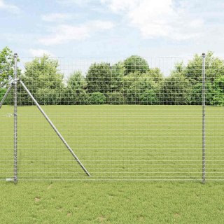 Słupki ogrodzeniowe 26 szt. Ø32 mm 210 cm stal ocynkowana Lumarko!