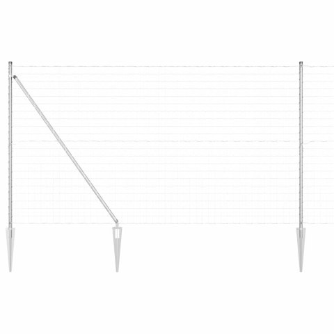 Euro ogrodzenie z 7 metalowymi słupkami 1.5x10 m ze stali ocynkowanej Lumarko!