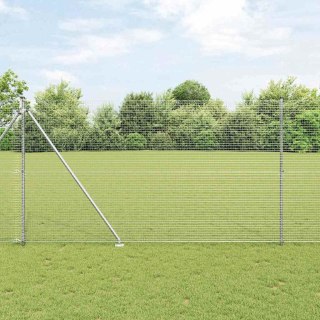 Wspawane ogrodzenie z 13 słupkami z kolcami 1,5x50 m stali ocynkowanej Lumarko!