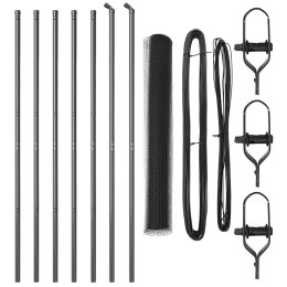 Ogrodzenie heksagonalne vidaXL Szare 1x10 m Stal Lumarko!