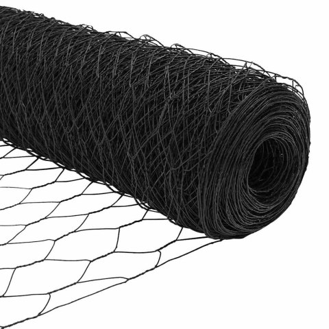 Ogrodzenie z słupkami Szary 1.5 x 100 m Stal pokryta PCV Lumarko!