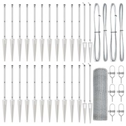 Ogrodzenie heksagonalne vidaXL 0.6x50 m Ocynkowana stal Lumarko!