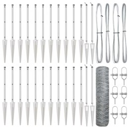 Ogrodzenie heksagonalne vidaXL 0.6x50 m Ocynkowana stal Lumarko!