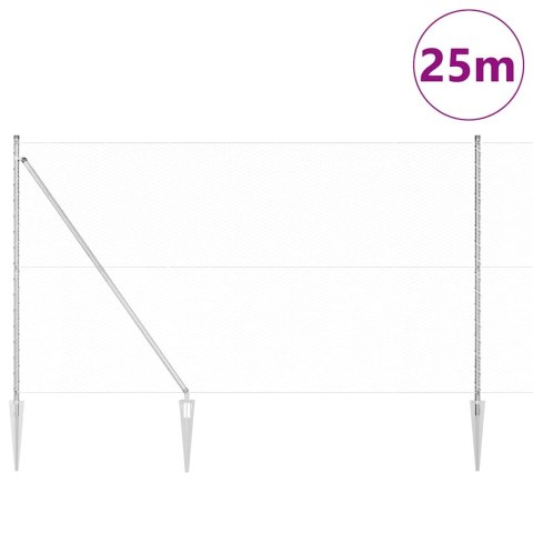 Zestaw ogrodzeniowy Ocynkowana stal 25 x 1,5 m Ocynkowana stal Lumarko!