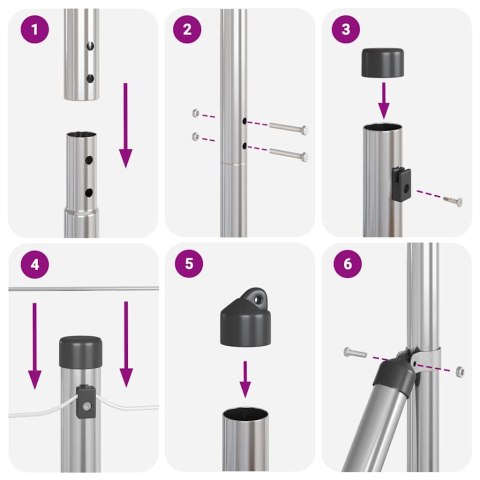 Ogrodzenie Heksagonalne 1,4x100 m ze stali ocynkowanej Lumarko!
