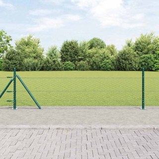Zielone ogrodzenie vidaXL Hexagon 0,4x10 m Stal Lumarko!