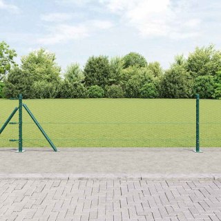 VidaXL Sześciokątne ogrodzenie z betonową podstawą 50 x 0,6 m zielony