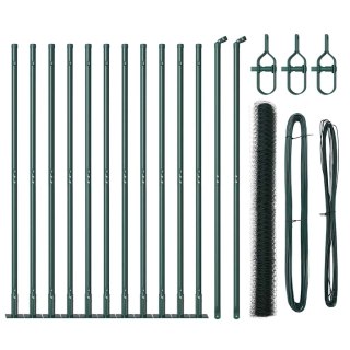 Zestaw ogrodzeń Zielony 25 x 1.5 m Metal Lumarko!