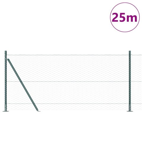 Zestaw ogrodzeniowy Leśno zielony 25 x 1 m (siatka 36 mm) Stal Lumarko!