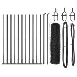 Ogrodzenie Heksagonalne vidaXL Szare 0.6x25 m Stal Lumarko!