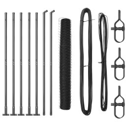 Ogrodzenie heksagonalne vidaXL Szare 1,2x10 m Stal Lumarko!