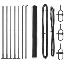 Ogrodzenie heksagonalne vidaXL Szare 1.4x10 m Stal Lumarko!