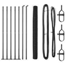 Ogrodzenie heksagonalne vidaXL Szare 1.4x10 m Stal Lumarko!