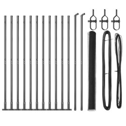 Ogrodzenie heksagonalne vidaXL Szare 1.4x25 m Stal Lumarko!