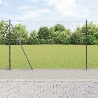 Heksagonalne ogrodzenie szare 1,6x10 m stalowe Lumarko!