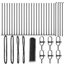 Ogrodzenie heksagonalne vidaXL Szare 0.4x50 m Stal Lumarko!