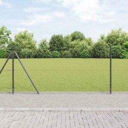 Ogrodzenie heksagonalne vidaXL Szary 0.8x100 m Stal Lumarko!