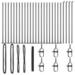Ogrodzenie heksagonalne vidaXL Szary 1.4x50 m Stal Lumarko!