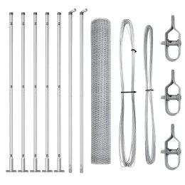 Ogrodzenie heksagonalne vidaXL 1x10 m ze stali ocynkowanej Lumarko!