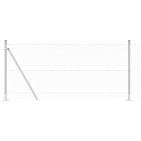 Zestaw ogrodzeniowy Ocynkowana stal 25 x 1 m (siatka 13 mm) Lumarko!