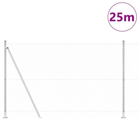 Zestaw ogrodzeniowy Stal ocynkowana 25 x 1.5 m Stal ocynkowana Lumarko!