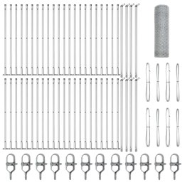 Ogrodzenie heksagonalne vidaXL 0.8x100 m Stal ocynkowana Lumarko!