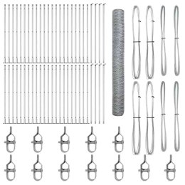 Ogrodzenie heksagonalne vidaXL 1,2x100 m Stal ocynkowana Lumarko!