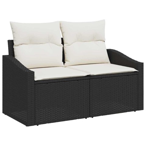 Zestaw Sof na Ogród 6 pcs Czarny, Kremowy 55 x 55 x 37 cm Lumarko!