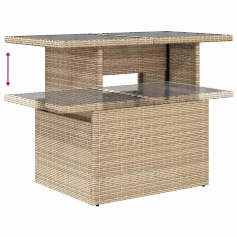 Zestaw Sof na Ogród 5 pcs Beżowy 100 x 55 x 73 cm Polirattan Lumarko!