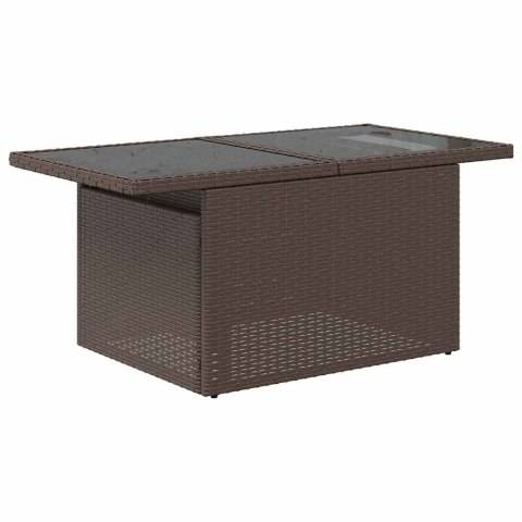 Zestaw Sof na Ogród z przechowywaniem 8 pcs Brązowy Polirattan Lumarko!