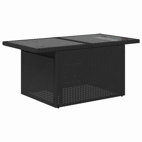 Zestaw Sof na Ogród z przechowywaniem 6 pcs Czarny Polirattan Lumarko!