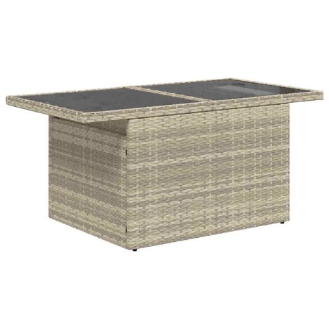 Zestaw Sof na Ogród 7 pcs Beżowy, czarny 100 x 55 x 73 cm Lumarko!