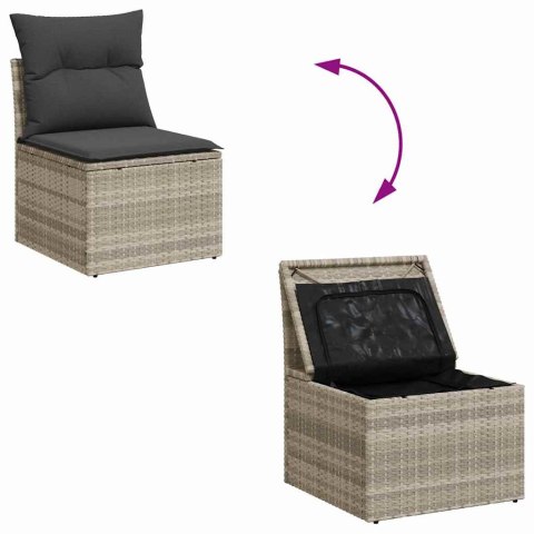 Zestaw Sof na Ogród 7 pcs Beżowy, czarny 100 x 55 x 73 cm Lumarko!