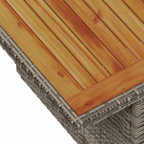 Zestaw wypoczynkowy w 8 częściach z szarym polirattanem Lumarko!