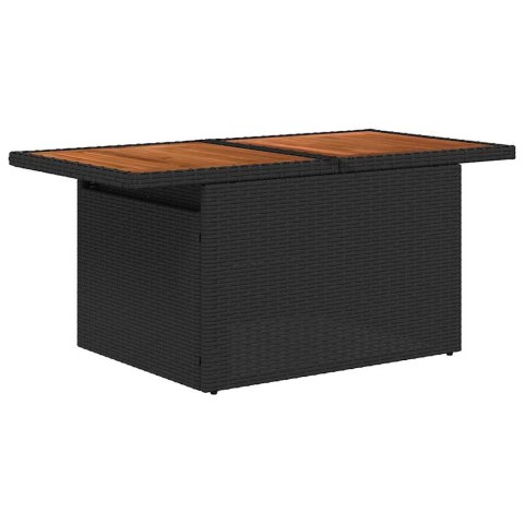 Zestaw Sof na Ogród z przechowywaniem 6 pcs Czarny Polirattan Lumarko!