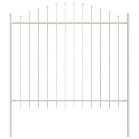 Biała Płot Ogrodowy z Wygodnym Szczytem, 3,4m x 1,25m - Ze Stali Lumarko!