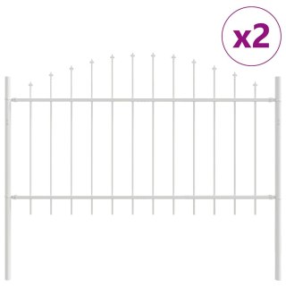 Ogrodzenie - Białe, 3.4x1 m, stal Lumarko!